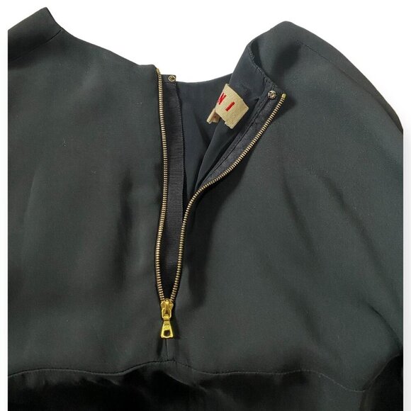 Marni‎ Minimalist Viscose Midi Dress FW2015,  blue, size 44 Italy (USM/L) - Picture 12 of 16